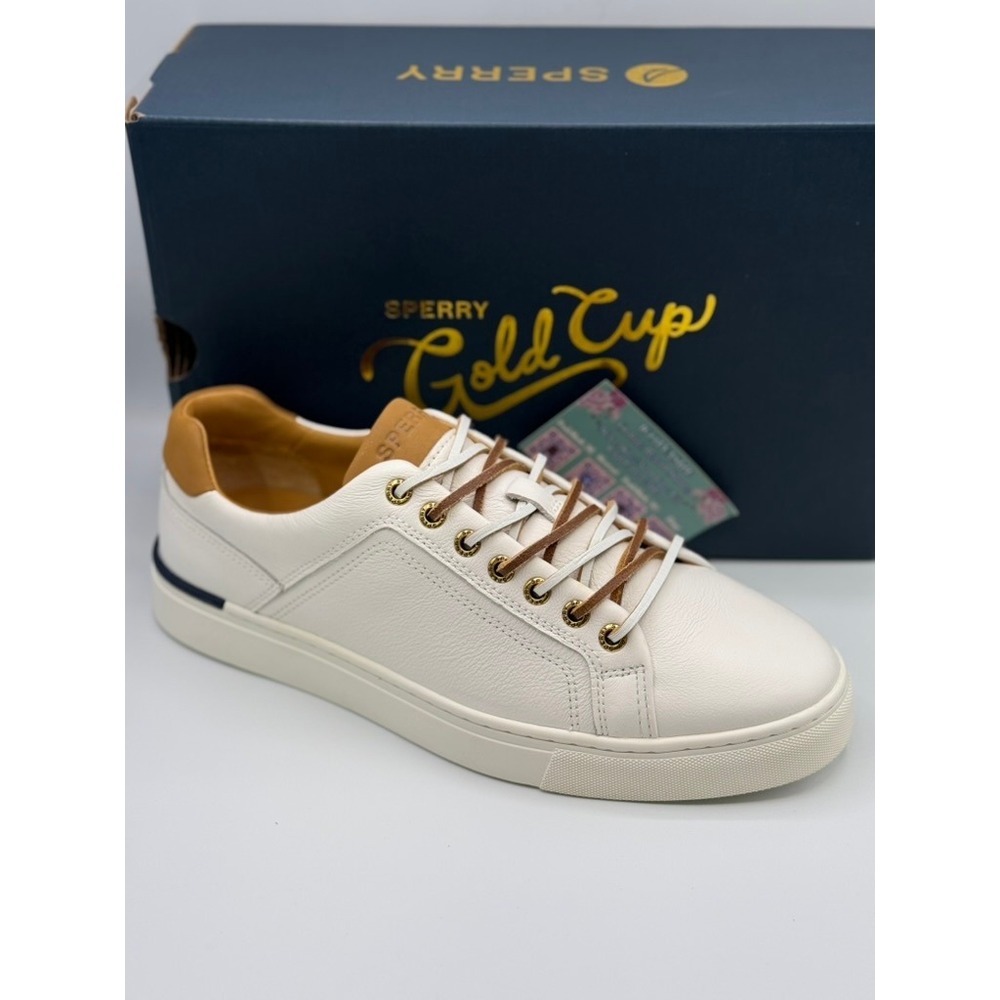 Sperry Gold‎ Cup Victura LTT White Leather Sneaker Men's 9 M NIB